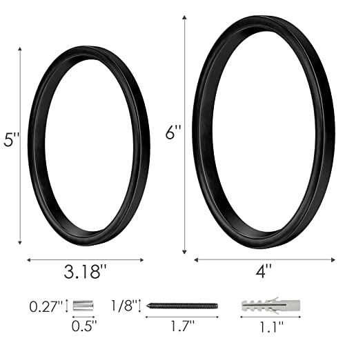 6 Inch Stainless Steel Floating House Number, Metal Modern House Numbers, For Outdoor Mailbox Yard Home Wall Doorgarage Gate With Nail Kit, Coated Black, 911 Visibility Signage #TOP1