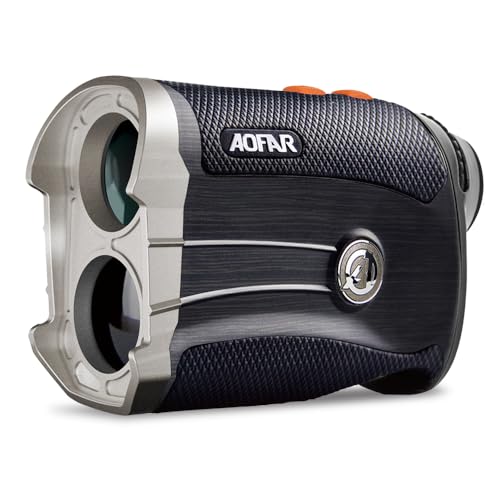 AOFAR Telemetre Golf et Chasse, GX-2S Pro Télémètre Laser Réglable à Deux Modes, 1000Y avec Slope on/Off, Flag Lock Et Vibration, Distance Angle Et Horizontale, Emballage Cadeau