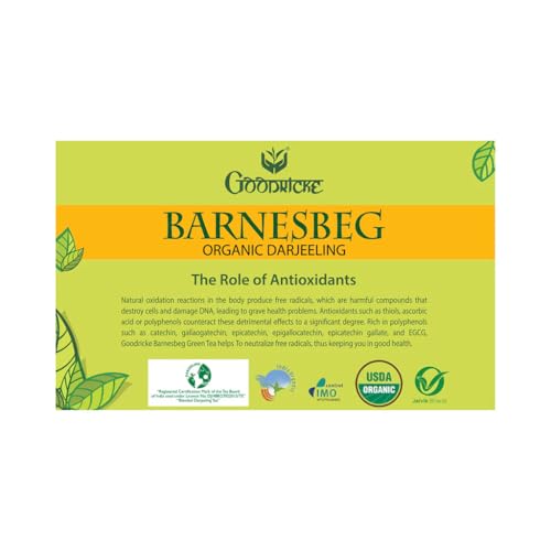 Image of Goodricke Barnesbeg Darjeeling Green Tea 25 Tea Bags | Premium Loose Leaves | Herbal Tea | Detox Tea for Weight Loss | Antioxidant Rich | Immunity