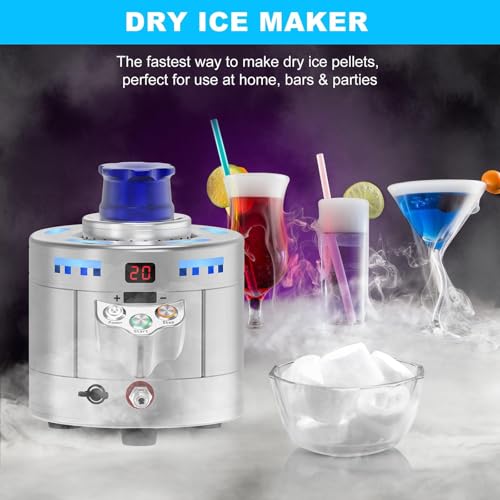 Mini máquina profesional 2 en 1 para enfriar bebidas y hielo seco miniatura 2