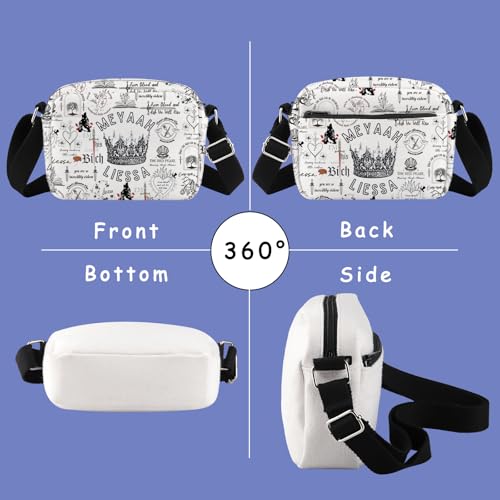 FBAA Book Inspired Gift Meyaah Liessa Gift Poppy Hawke Casteel Fans Bookish Crossbody Bag3