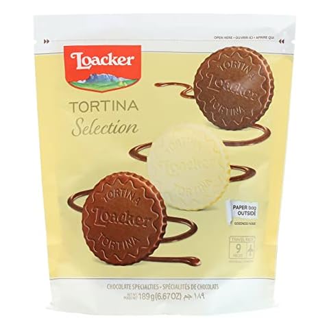 Loacker Mix Tortina Chocolate Specialties 189g/6.67oz., bag of 9 individually wrapped chocolate specialties Cover