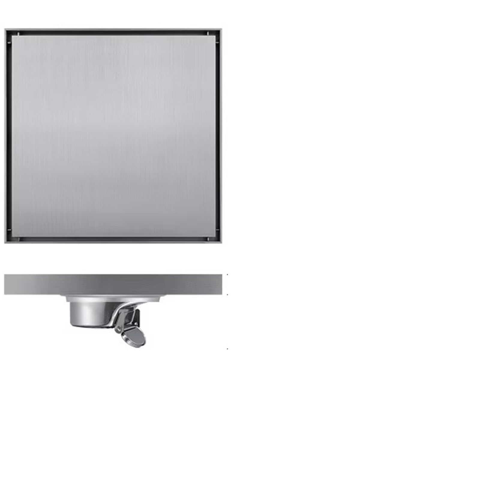 Floor Drain Floor Drain For Bathroom Thickened Stainless Steel Concealed Odor Proof Modern Style(20x20cm 9a)
