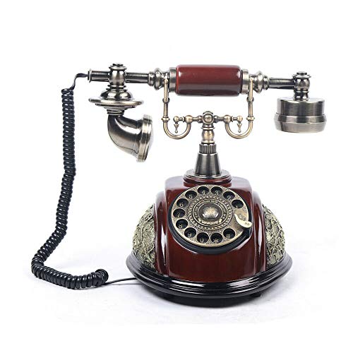 Teléfono vintage con disco rotativo estilo antiguo miniatura 7