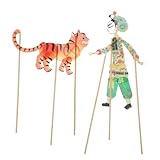 BESPORTBLE Handpuppe: Traditionelles chinesisches Marionetten-Tigerspielzeug, Schattenspielfiguren-Bastelset für Kinder, DIY-Bastelset für Festivals, Theater