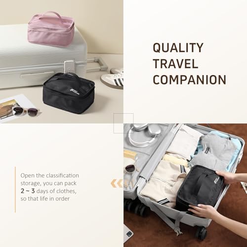 GOLF QUALITY Multi-layer storage bag Casual simple Luggage Packing Organizer with Hook,Clothing Underwear Bag,Carry On Closet,Classic black by GOLF QUALITY - Image 6