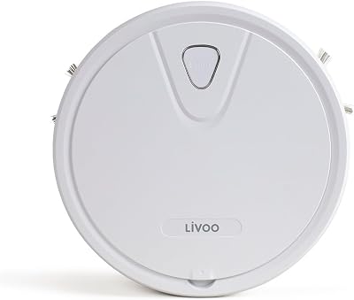 Livoo – Aspirateur Robot DOH135 – Puissance d’aspiration 800 Pa, Batterie Lithium Rechargeable, filtration Haute Performance