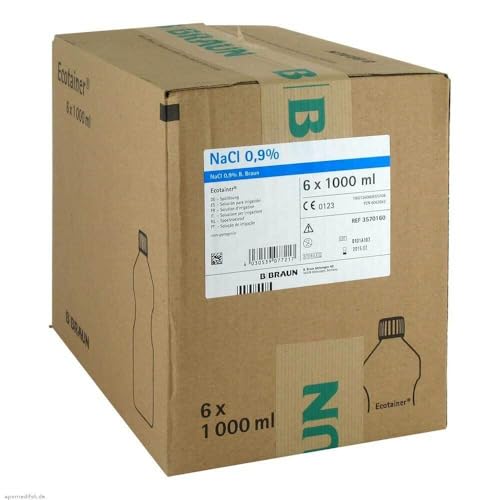 NaCl 0,9% B. Braun Ecotainer liquide de rinçage chirurgical et sérum physiologique flacon 1L