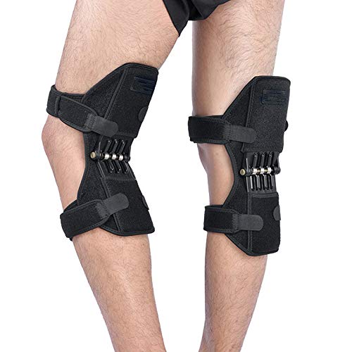 Knee Pads 1 Pair Non-slip Joint Support Knee Pads Knee Strap Power Lift Breathable Spring Force Knee Booster Tendon Brace Band
