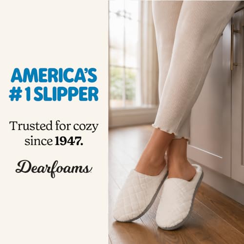 Image of Leslie Terry Clog House Shoes with Memory Foam, Indoor Slippers with Wide Widths