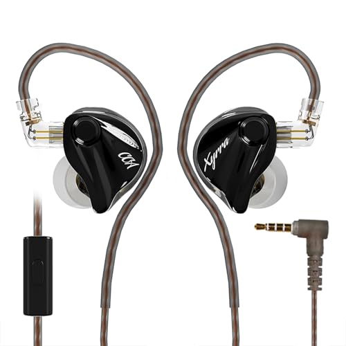 Image of CCA Xyrra Dual Driver in-Ear Monitor Headphones,1DD+1BD HiFi IEM Earphones,Wired Gaming Earbuds for Gamers Musicians