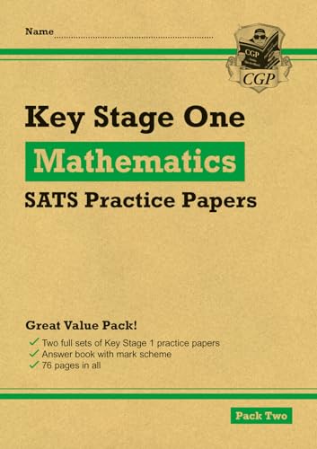 New KS1 Maths SATS Practice Papers: Pack 2 (for the tests in 2019) (CGP KS1 SATs Practice Papers)