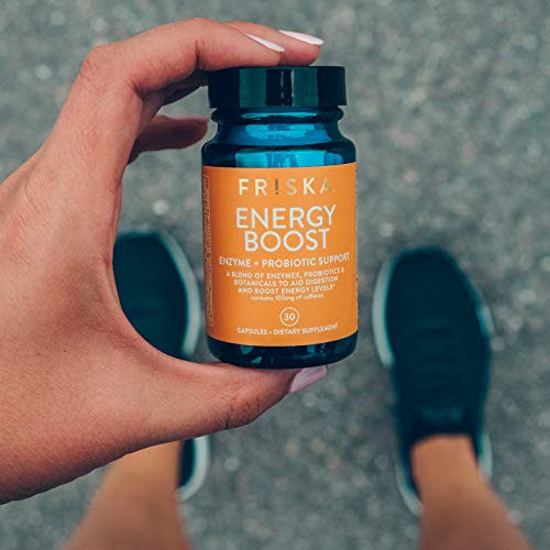 Friska Energy Boost | Digestive Enzyme And Probiotic Supplement | Natural Digestion Health | Pure Daily Energy Support And Gas Relief | 30 Capsules #TOP6