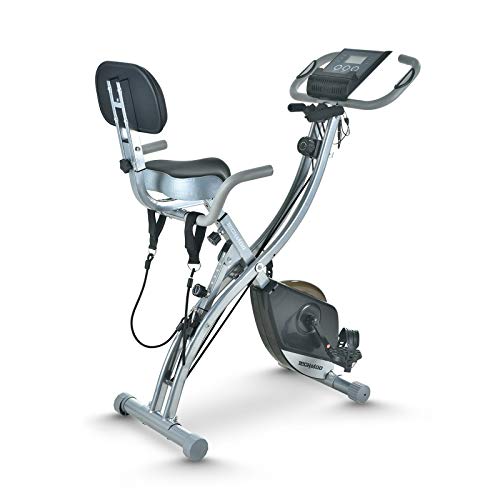 Folding Magnetic Stationary Exercise Bike Upright Recumbent Exercise Bike Folding Fitness Home X Exercise Bike Indoor Cycling Bike Bicycle for Workout Machine Cardio Workout Losing Weight