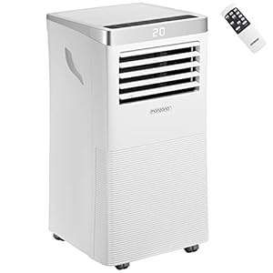 Monzana Mobiele Airconditioner 5-in-1 Luchtkoeler Luchtontvochtiger Ventilator Verwarming WiFi App-bediening 9000 BTU/h