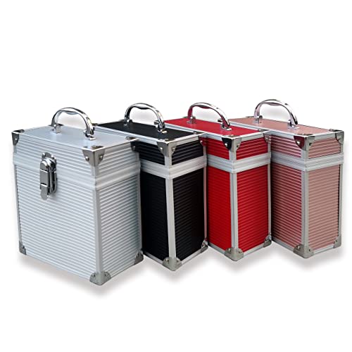 Retro Musique Mallette de rangement en aluminium pour disques vinyles 17,8 cm pouvant contenir jusqu’à 35 Eps, Rouge… - Les Beatles, Paul McCartney, John Lennon, RIngo Starr, George Harrison Retro Musique Mallette de rangement en aluminium pour disques vinyles 17,8 cm pouvant contenir jusqu'à 35 Eps, Rouge… – Image 7