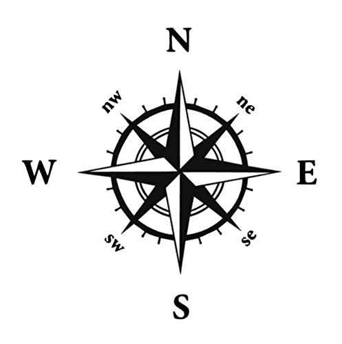 Adesivo per auto con bussola, per camper, caravan