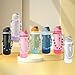 Comprehensive Compatible Owala Accessories Set: Silicone Boot for 24oz & 32oz Bottles, Water Bottle Handle Strap, Bottle Seal Ring, Replacement Stopper, Charms, Compatible Owala FreeSip (White, 24 oz)