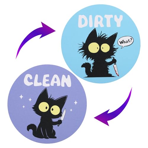 Imán reversible gato para lavavajillas 2 piezas