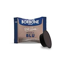 Caffè Borbone Don Carlo, Miscela Blu – 100 Capsule – Compatibili con le Macchine ad uso domestico Lavazza* A Modo Mio*