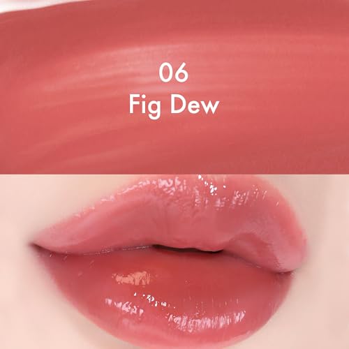 Image of Amuse SEOUL Daisy Flower Dew Tint (06 FIG DEW) - Glossy Moisturizing Lip Stain, Watery Glow Lip Tint, Long Lasting Color, Dewy Finish, Vegan, Korean Beauty Makeup