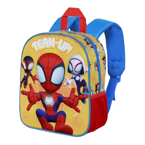 Marvel Mochila 3D Elite mochila 3D Elite Infinity Unisex crianças (embalagem de 1), Amarelo Homem-Aranha, Mochila 3D Elite
