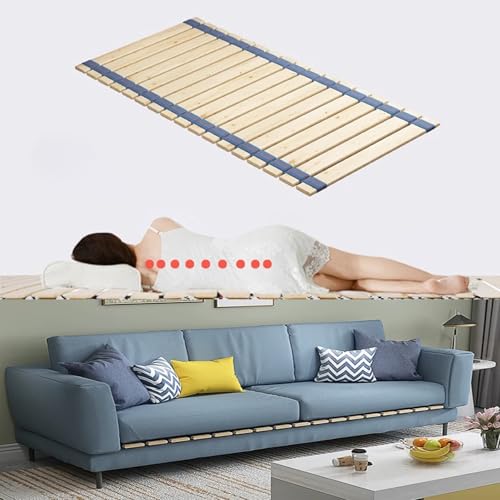 Planche de lit pliable bois massif support matelas horizontal robuste chambre 60x160