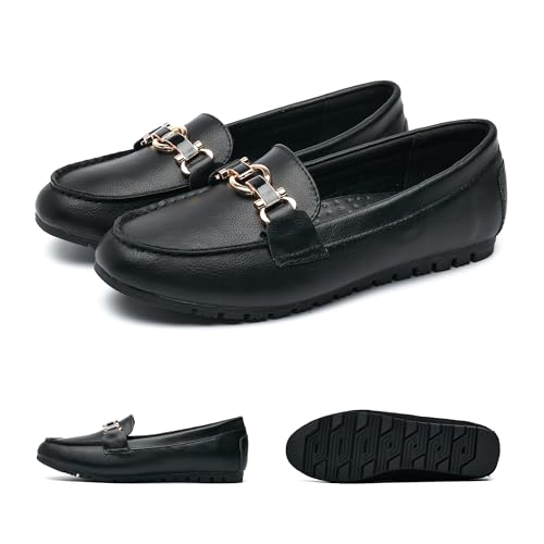 Image of VERDASCO Women's Loafers Comfort Slip-Ons Flat Work Shoes Casual Moccasins Penny Loafers Lady Dress Shoes
