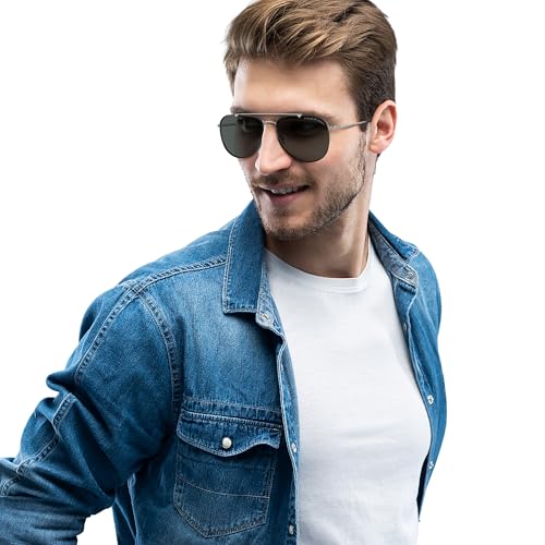 Image of COACH mens Hc7164 Aviator Sunglasses
