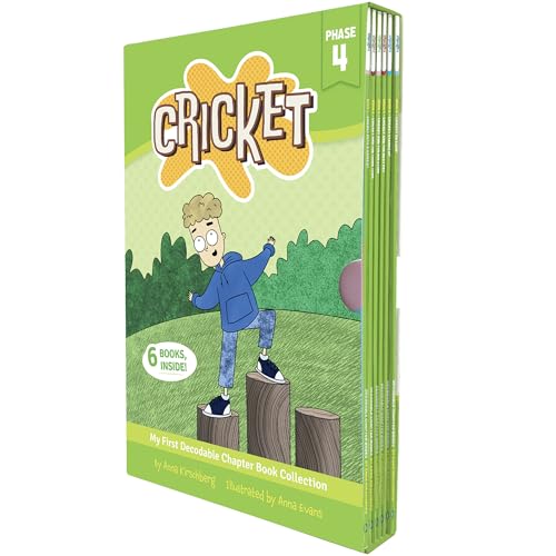 Image of Junior Learning Cricket the Kid Decodable Chapter Books, Boxed Set, 6 Decodable Chapter Books, Grades 2-4, Science of Reading Program