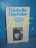 Friederike Mayröcker (suhrkamp taschenbuch) - Herausgeber: Siegfried J. Schmidt 
