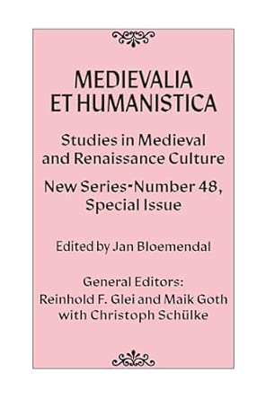 Medievalia et Humanistica, No. 48: Studies in Medieval and Renaissance Culture: New Series New Edition book cover