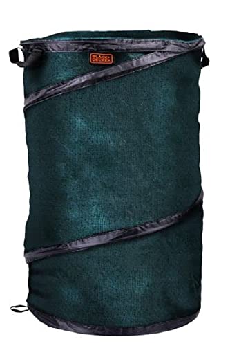 BLACK+DECKER Saco de basura de jardín 120L verde