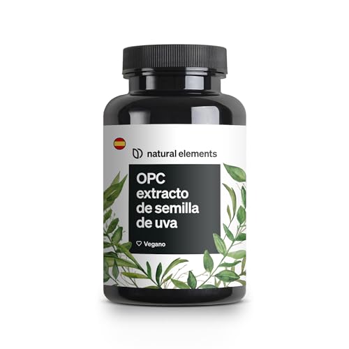 OPC extracto de semilla de uva – 240 cápsulas de alta dosificación para 8 meses – OPC puro de uvas europeas – producto vegano, producido y probado en laboratorio en Alemania