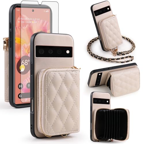 Protection Pixel 6 anti-choc avec vitre en verre et bandoulière utile