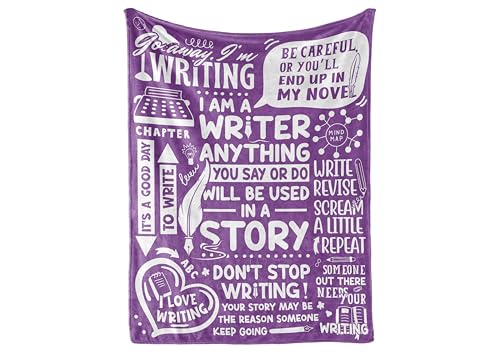 Huglanket Writer Gifts Blanket - 50" x 65" Throw, Flannel