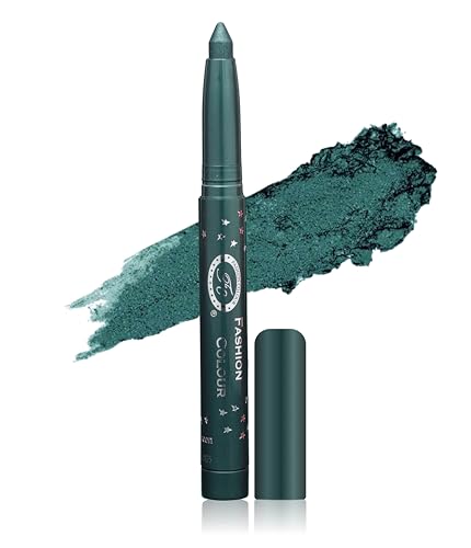 Image of FASHION COLOUR German Eyeshadow Stick Matte & Shimmer | Long Lasting, High Pigment, Blendable Eye Shadow Pencil | Built-In Sharpener | Forest Green