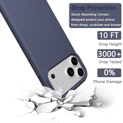 Image of iPhone 17 pro Max /18 pro Max Case Silicone(Midnight Blue)