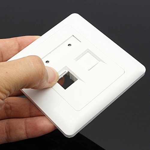 Panneau De Prise De Réseau D'Ethernet De Plat De Visage De Mur De Rj45 Cat6 avec 2 Ports