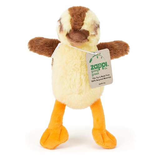 Zappi Co 100% Recycled Duckling Plush Toy (13-15cm Length) - Soft, Cuddly, Eco-Friendly for Newborns Duck duckie - Image 2