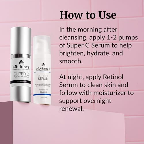 Image of Vibriance Dynamic Duo Skincare Bundle - Super C Serum, Retinol