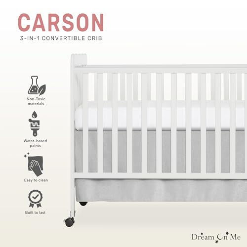 Dream On Me 675-W Carson Classic 3-In-1 Convertible Crib In White thumb #4