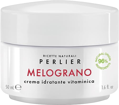 Perlier Melograno Crema Idratante Vitaminica - Formula con il 96% di ingredienti di origine naturale - 50 ml