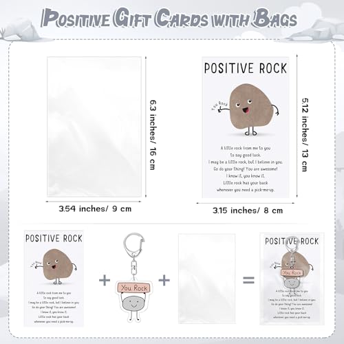 Image of Landical Positive Animal Keychains Bulk, Back to School | First Day of School Gift, Inspirational Cards, Acrylic Charms, Coworker Appreciation, Team Recognition, Group Handouts