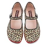 Hot Chocolate Design Chocolaticas Leopard Women's Mary Jane Flat Multicoloured HCD 39