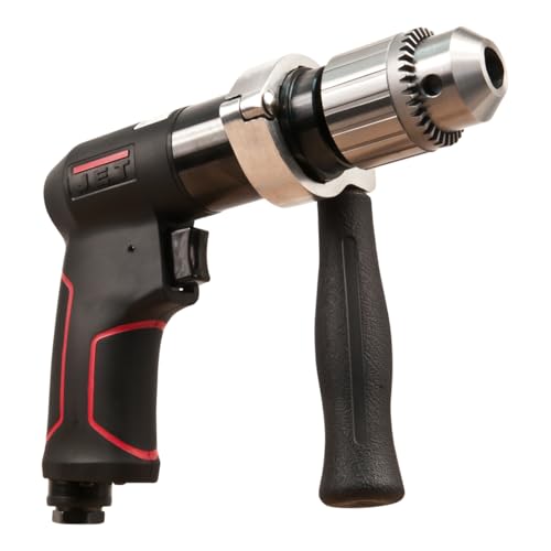 JET 1/2-Inch Pneumatic Reversible Drill, 800 RPM (Model JAT-621)