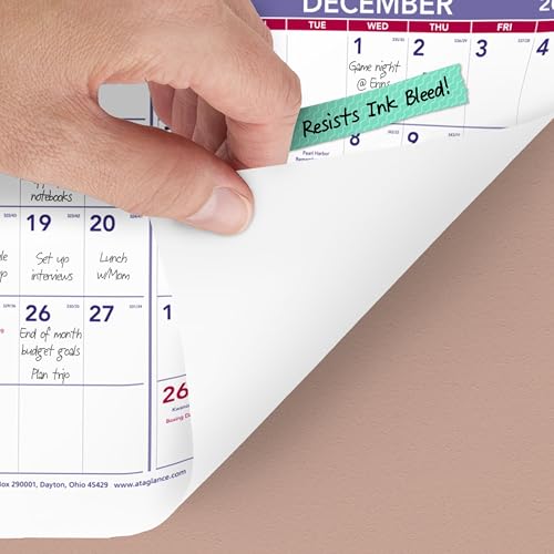Image of AT-A-GLANCE 2027 Wall Calendar, Monthly, 24 inch x 36 inch, Full Year View (PM122827), White