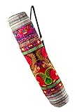 CCcollections Jogamatten-Tragetasche Künstler-Leinwand Transport bestickte Stofftasche Pilates Workout Matte (J8)