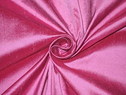 Tissu dupion pure soie rose violet fuchsia 137 cm de large au mètre