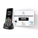 Jethro SC490 4G Unlocked Bar Style Senior Cell Phone for Elderly & Kids with 30 Days Talk & Text Plan